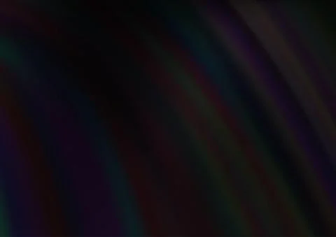 Dark Black vector pattern with liquid shapes. 스톡 일러스트