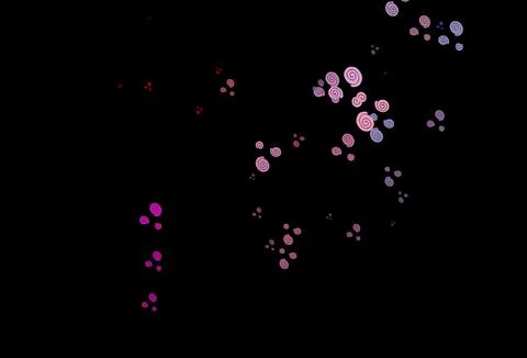 Dark Black vector pattern with liquid shapes. Stockillustratie