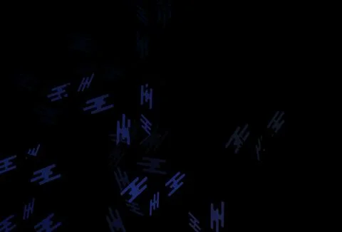 Dark Black vector pattern with narrow lines. Stock Illustration