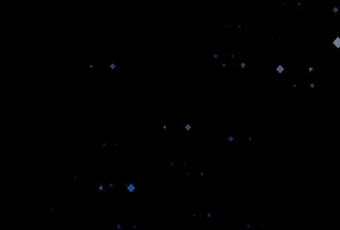 Dark black vector pattern in polygonal style with circles. Stock Illustration