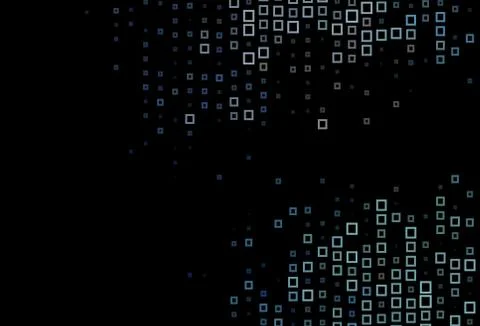 Dark Black vector pattern in square style. Illustrazione stock