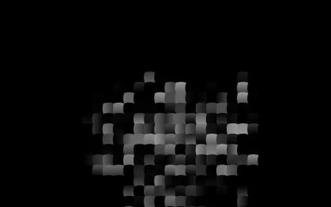 Dark Black vector pattern in square style. Illustrazione stock