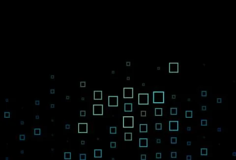 Dark Black vector pattern in square style. Stockillustratie