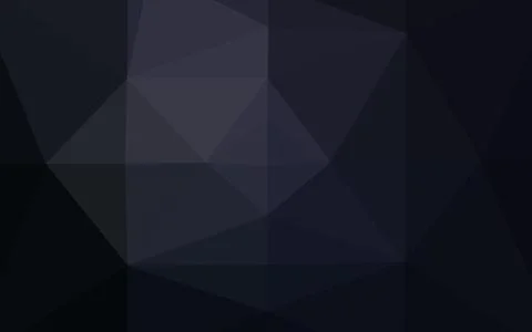 Dark Black vector polygon abstract background. Illustrazione stock