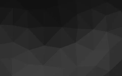 Dark Black vector polygonal background. Stock Illustration