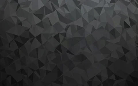 Dark Black vector polygonal pattern. イラスト素材
