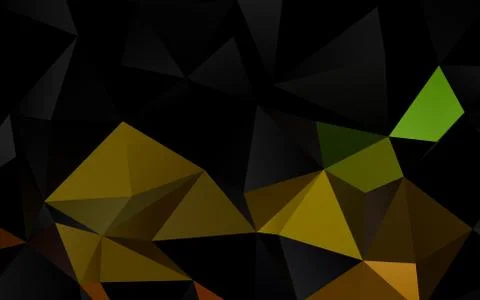 Dark Black vector polygonal pattern. イラスト素材