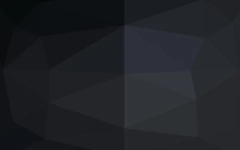 Dark Black vector polygonal pattern. Illustrazione stock