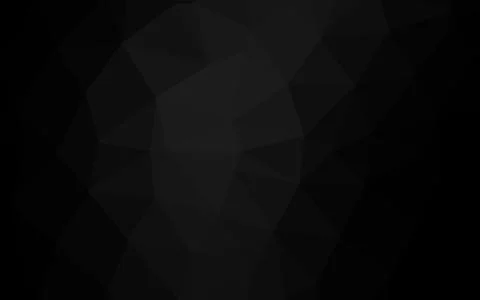 Dark Black vector polygonal pattern. Stock Illustration