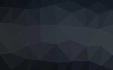 Dark Black vector polygonal pattern. イラスト素材