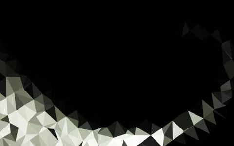 Dark Black vector shining triangular template. 스톡 일러스트