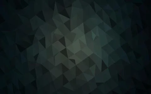 Dark Black vector shining triangular background. Stockillustratie