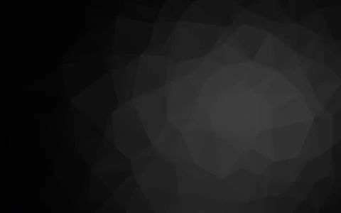 Dark Black vector shining triangular pattern. Illustrazione stock