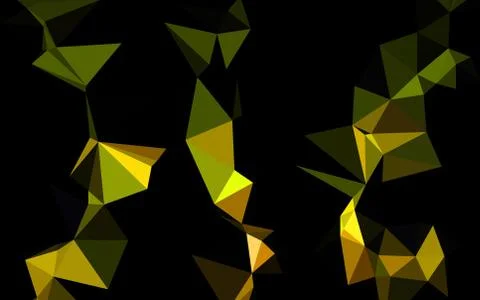 Dark Black vector shining triangular pattern. 스톡 일러스트