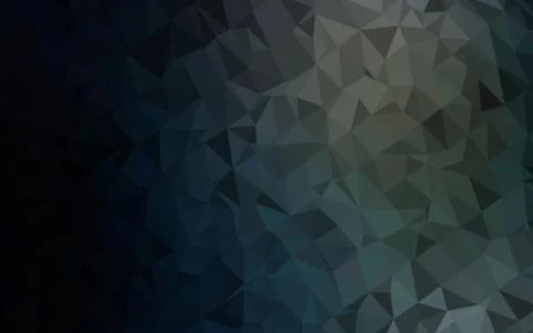 Dark Black vector shining triangular background. Ilustração Stock