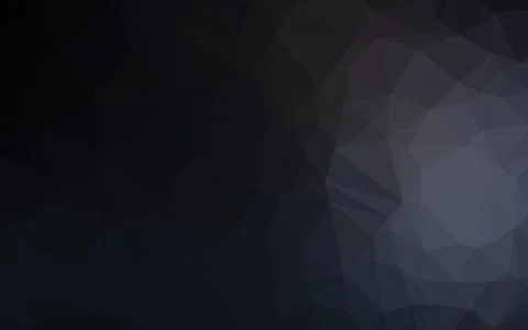 Dark Black vector shining triangular pattern. Stock Illustration