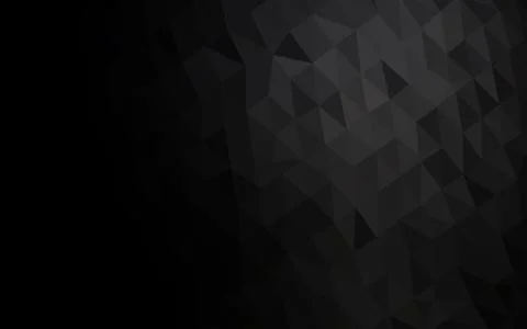 Dark Black vector shining triangular background. 스톡 일러스트