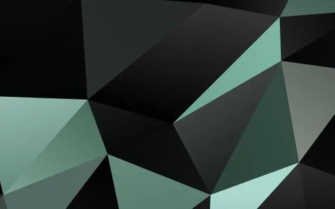 Dark Black vector shining triangular pattern. Stock Illustration