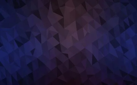 Dark Black vector shining triangular pattern. Illustrazione stock