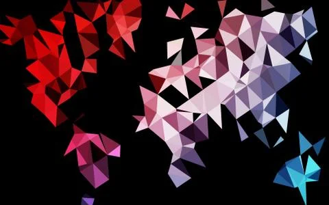 Dark Black vector shining triangular pattern. 스톡 일러스트