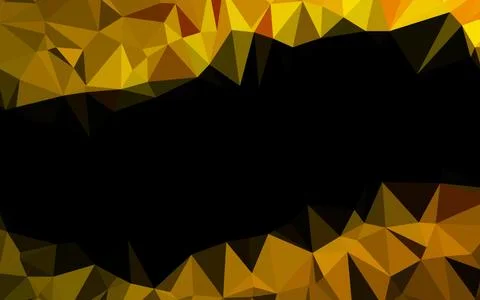 Dark Black vector shining triangular pattern. Stock Illustration
