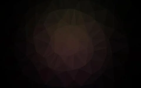 Dark Black vector shining triangular pattern. イラスト素材