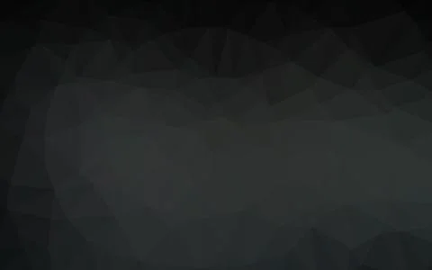 Dark Black vector shining triangular pattern. 스톡 일러스트