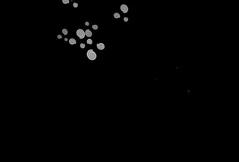 Dark Black vector template with bubble shapes. Stock Illustration