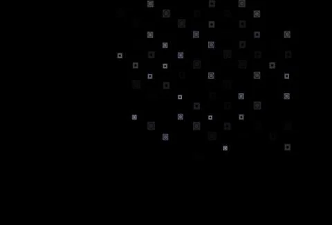 Dark Black vector template with circles, rectangles. Stock Illustration