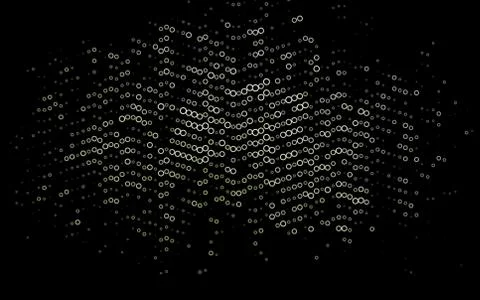 Dark Black vector template with circles. Ilustración de archivo
