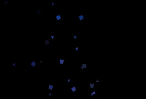 Dark Black vector template with crystals, circles, squares. Stock Illustration