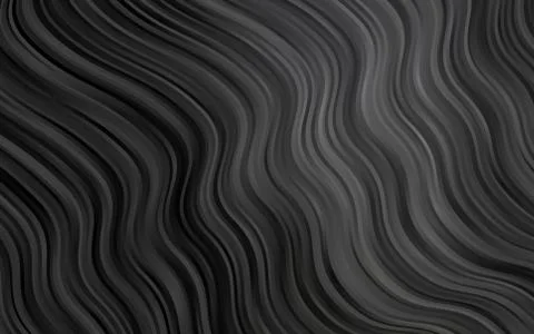 Dark Black vector template with lines, ovals. Stock-Illustration