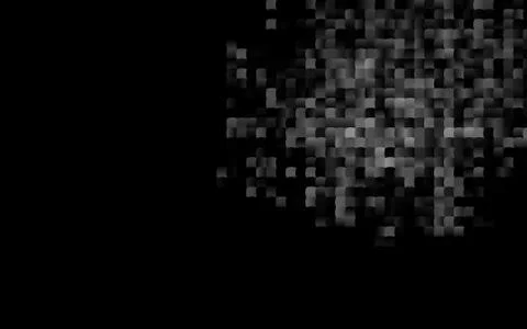 Dark Black vector texture in rectangular style. Illustrazione stock