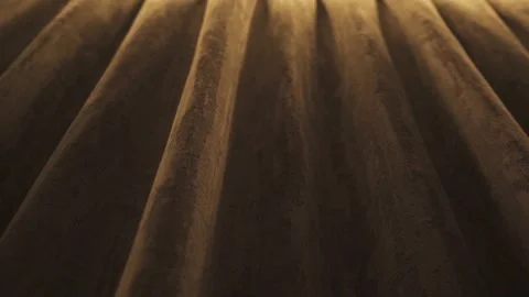 Dark blackout curtains with backlight at the cornice Stock Footage 275171954