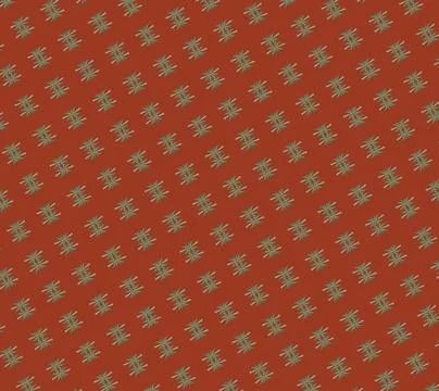 Dark blood ember stroke-based surface pattern with stroke-based botanical mot Stock Illustration