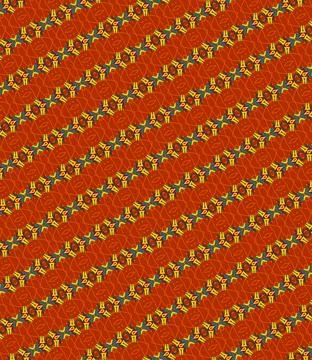 Dark blood emerald inspired continuous seamless texture with crimson red, dark s Stock Illustration