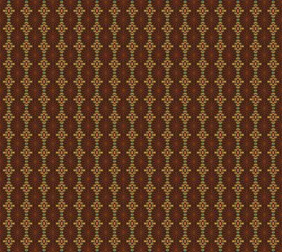 Dark blood emerald: repeating geometric background in crimson red, dark sepia, d Stock Illustration