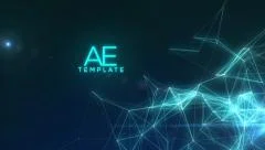 Dark Blue 3D Abstract Design Light Text Titles and Logo Animation Intro Stock After Effects