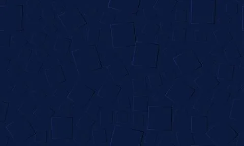 Dark blue 3d horizontal seamless pattern with gradient square shapes. イラスト素材