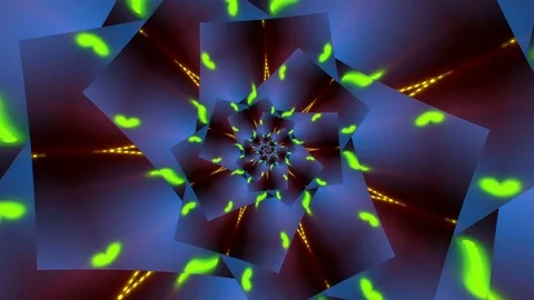 Dark blue abstract background and fractal, loop Stock Footage 74794521
