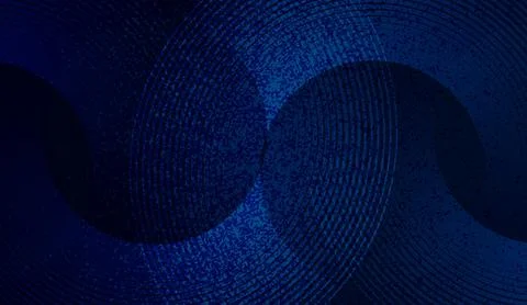 Dark blue abstract background with curved lines and glowing shapes for digital Stock Illustration