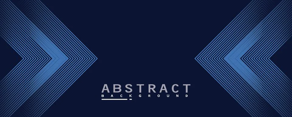 Dark blue abstract background featuring modern geometric line patterns with Stock Illustration