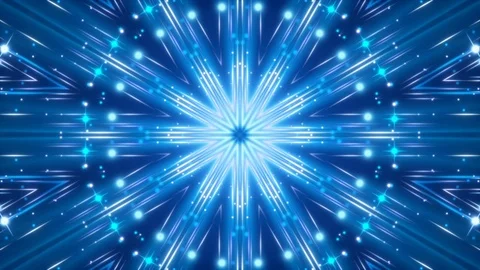 Dark blue abstract background, flashing light and particles, loop Stock Footage 81053693