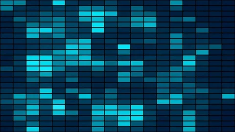 Dark blue abstract background, flashing rectangles, loop Stock Footage 82461798