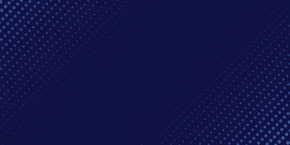 Dark blue abstract background with modern halftone dot pattern vector Stock Illustration