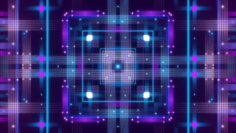 Dark blue abstract background, motion shapes and particles, loop Stock Footage 118612709