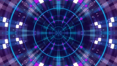 Dark blue abstract background, motion shapes and particles, loop Stock Footage 118612839