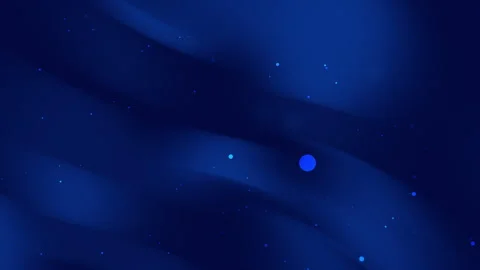 Dark blue abstract background with soft waves and bright dots Video stock 296709955