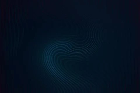 Dark blue abstract background with subtle wavy lines pattern Illustrazione stock