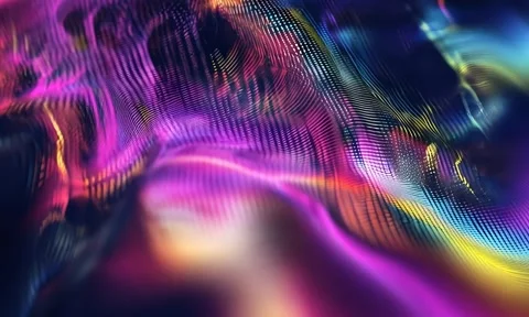 Dark blue abstract background with ultraviolet neon glow Stock Footage 292236584